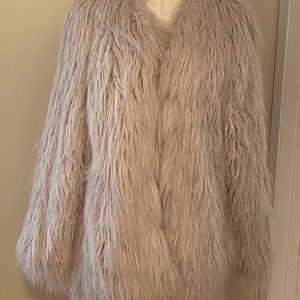 Asos Shaggy faux fur coat